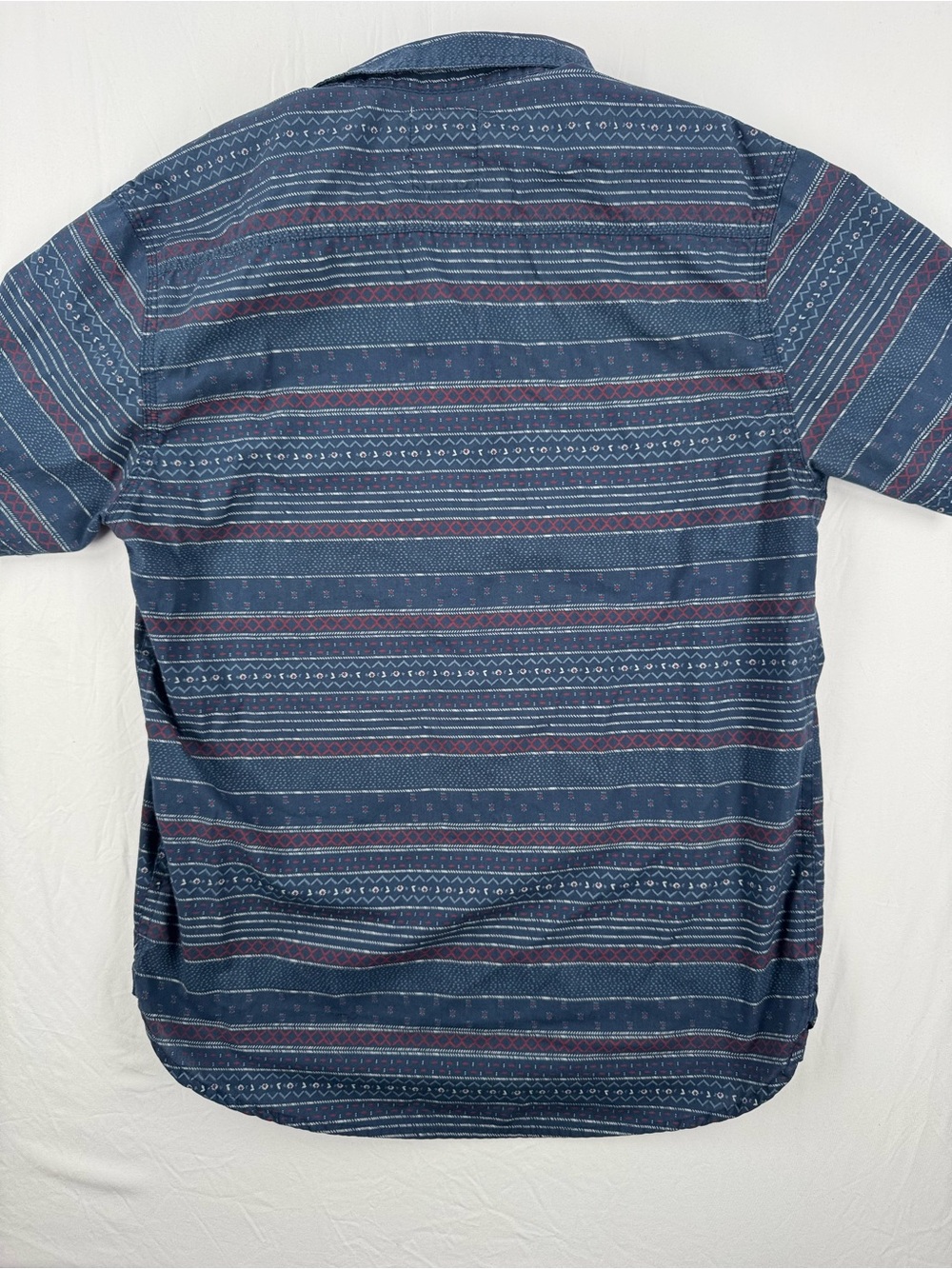 Levi's Western Navy Blue Striped Casual Button-Down Shirt - Picture 3 of 7